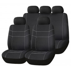 Set of car seat covers "VECTOR", black/grey