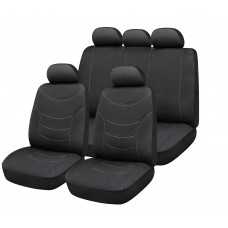 Set of car seat covers "CURVE", black/grey