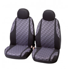 Priekšējie auto sēdekļu pārvalki "JAQUARD", melns/pelēks