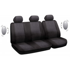 Комплект чехлов на автомобильные сиденья "COMFORT TRIS", черный
