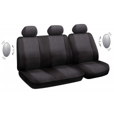 Set of car seat covers "COMFORT TRIS", black