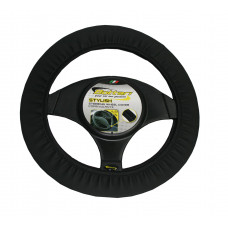 PU leather steering wheel cover ''STYLISH''