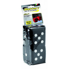 Decorative game dice "DECORATIVE PLUSH", black