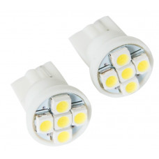 Лампочки светодиодные, 2 шт., W5W T10, 5SMD