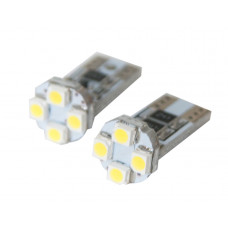 LED spuldzes, 2 gab, W5W T10 Canbus, 4SMD