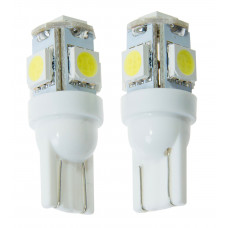 Лампочки светодиодные, 2 шт., W5W T10, 5SMD