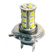 Лампочка светодиодная, 1 шт, H4 12В 60/55Вт P43T, 18SMD