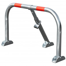 Folding steel parking barrier 43×76 cm and metal lock "HOOP"