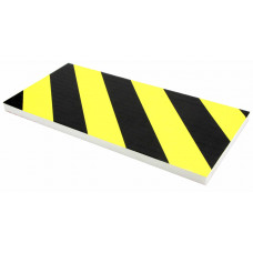 Wall bumper "NO-CRASH", rectangular, black/yellow, 38x18x1,5 cm