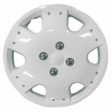 Set of wheel covers "WHITE MALLORCA", 15'', 4 pcs.