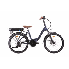 Electric bicycle URBAN 600, size 24", blue