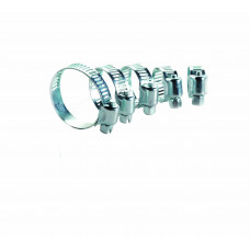 Steel hose clamps 6-27mm "INOX", 10 pcs