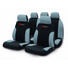 Комплект чехлов на автомобильные сиденья "PUMA", серый/черный