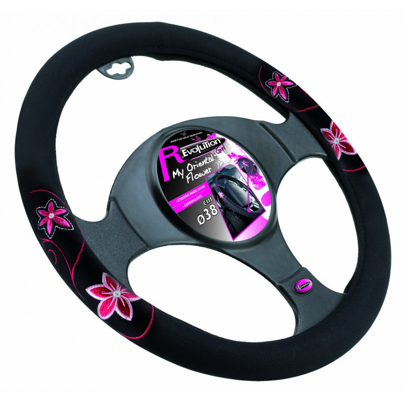 Steering wheel cover "MY ORIENTAL FLOWER"