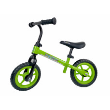 Kids balance bike 10" "MONSTER", green/black