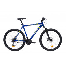 Vīriešu velosipēds 27,5'' ''CERVINIA'', zils/dzeltens/balts