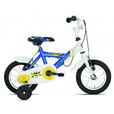 Children's bicycle 12'', blue/white