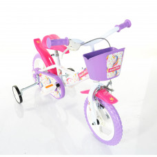 Детский велосипед Bimbo Bike 12'' "UNICORN", белый/фиолетовый/розовый