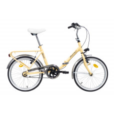 Foldable bicycle 20'' ROMA, cream color