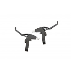 Brake levers "CLAMP", 2pcs, black