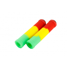 Handlebar grips "JAMAICA", 2 pcs, green/yellow/red