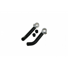 Handle bar ends "ALUMINIUM", 2pcs, black