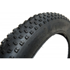 Riepa velosipēdam "FAT BIKE" 26''x 4.0, melna, platajām riepām