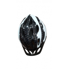 Bicycle helmet for adults "WHITE/BLACK", size M