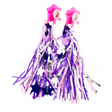 Lentes-dekors "UNICORN", 2gab, rozā/violetas