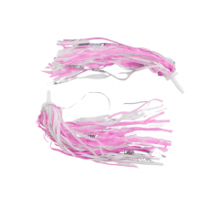 Streamers "BRILL", 2pcs, pink/white/silver