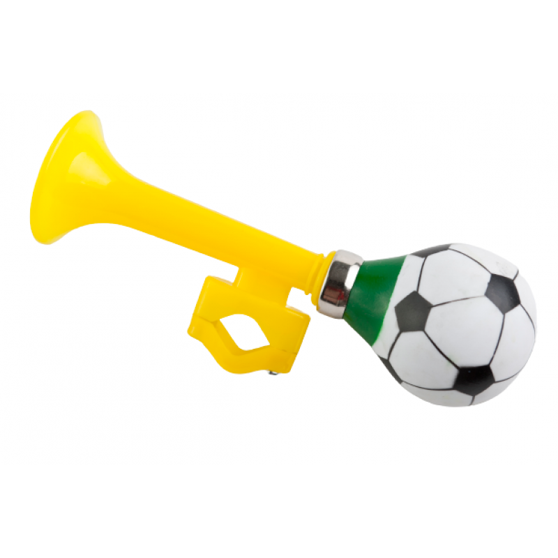 Bicycle trumpet "BALL", white/black/yellow