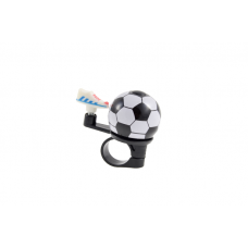 Bicycle bell "FOOTBALL", white/black