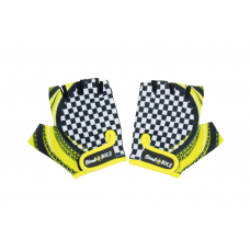 Bicycle gloves "RACE", children, size: M, yellow/black