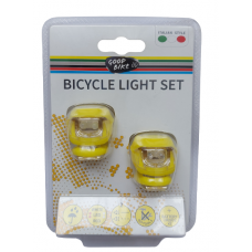 Set of front and rear lights "SILICON LED", yellow