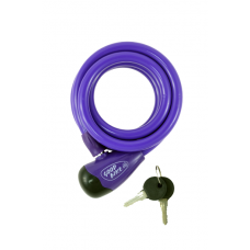 Cable lock "SECURITY LOCK", Ø12x1500mm, violet
