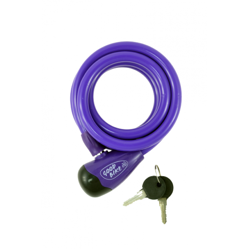 Saslēdzējs "SECURITY LOCK", Ø12x1500mm, violets