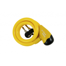 Cable lock "SECURITY LOCK", Ø12x1000mm, yellow