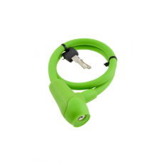 Cable lock "SILI", Ø12x600mm, green