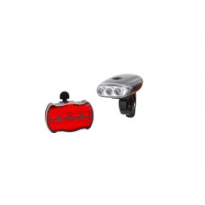 Set of front and rear lights "BY-BIKE TWO 3+3"